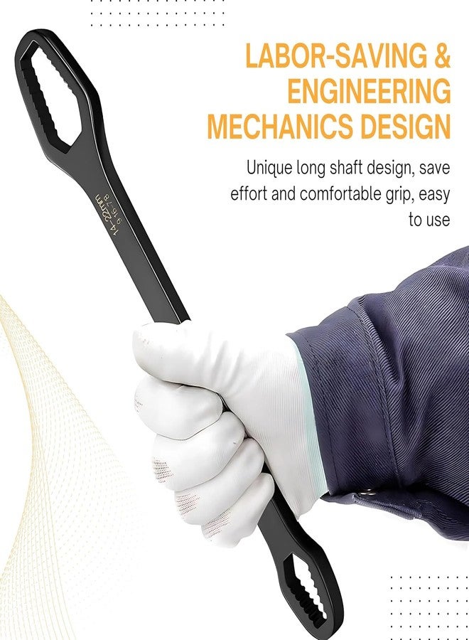 S SMITEX Smitex 2pcs Multifunctional Wrench Set Self Adjustable Wrench Universal Double Ended Wrench for Various Screws and Nuts size -(3-17mm) & (8-22mm) - Image 5